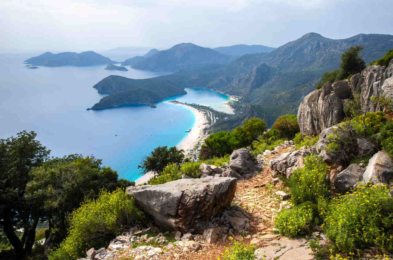 aerial view of lycian valley