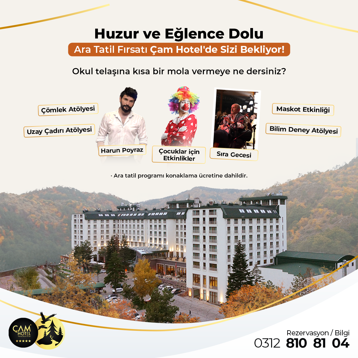 Huzur ve Eğlence Dolu Ara Tatil Fırsatı Çam Hotel'de Sizi Bekliyor!