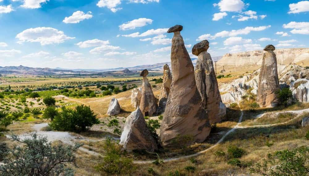 Nevşehir'de bulunan Kapadokya'daki Peri Bacaları