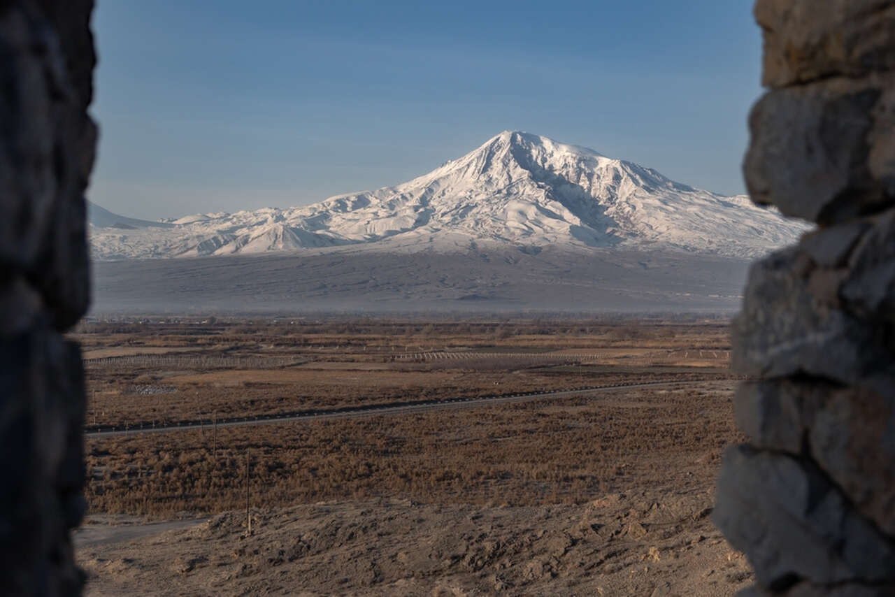 aerial view of mount ararat