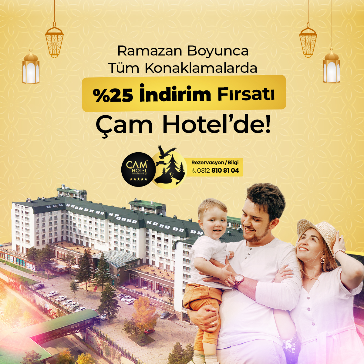 Ramazan Boyunca Tüm Konaklamalarda %25 İndirim!
