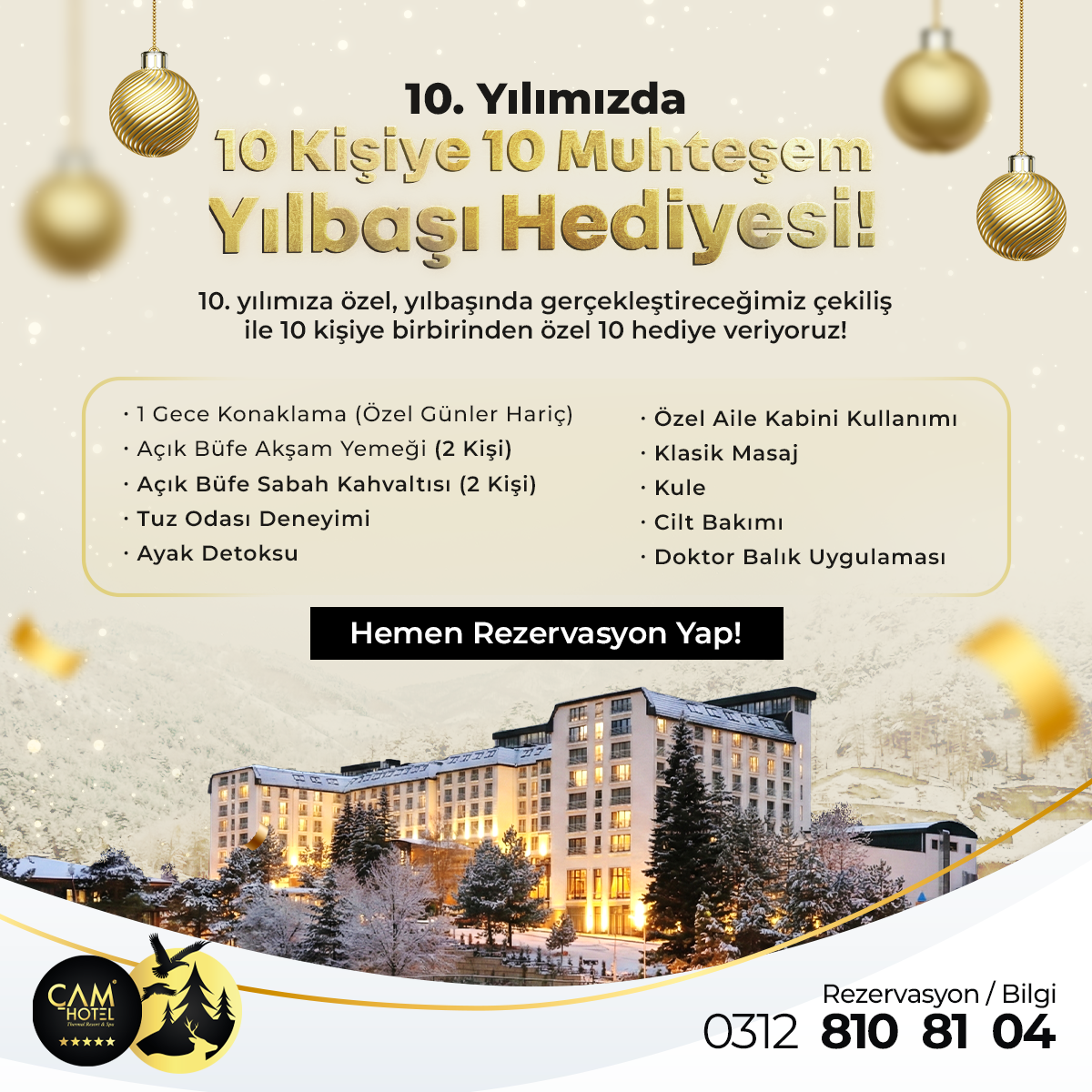 10. Yılımızda 10 Kişiye 10 Muhteşem Yılbaşı Hediyesi! 
