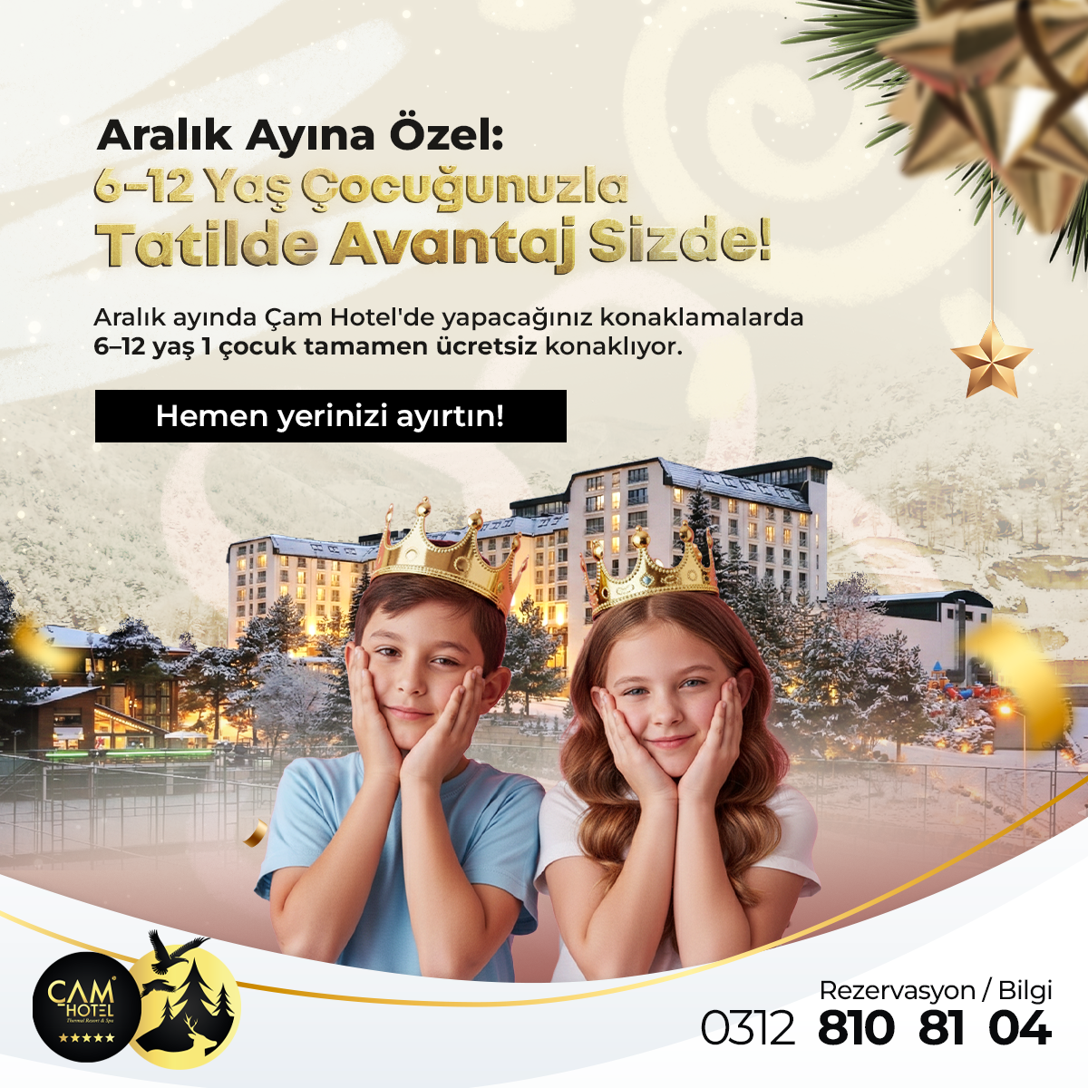 Aralık Ayına Özel: 6–12 Yaş Çocuğunuzla Tatilde Avantaj Sizde!