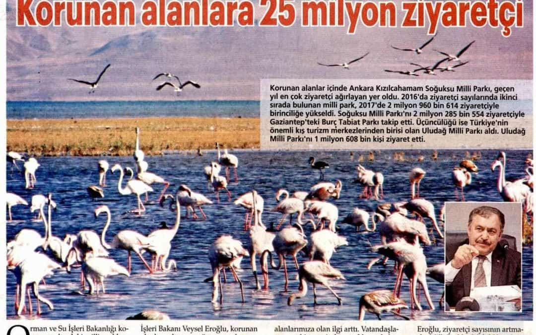 En Fazla Ziyaret Edilen Doğal Milli Park Kızılcahamam Oldu