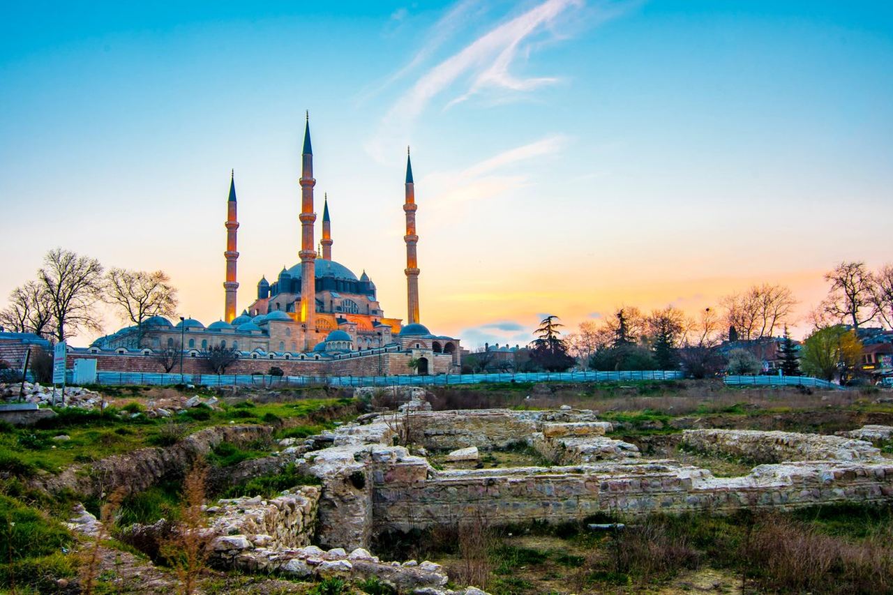 Edirne Selimiye Camii manzarası