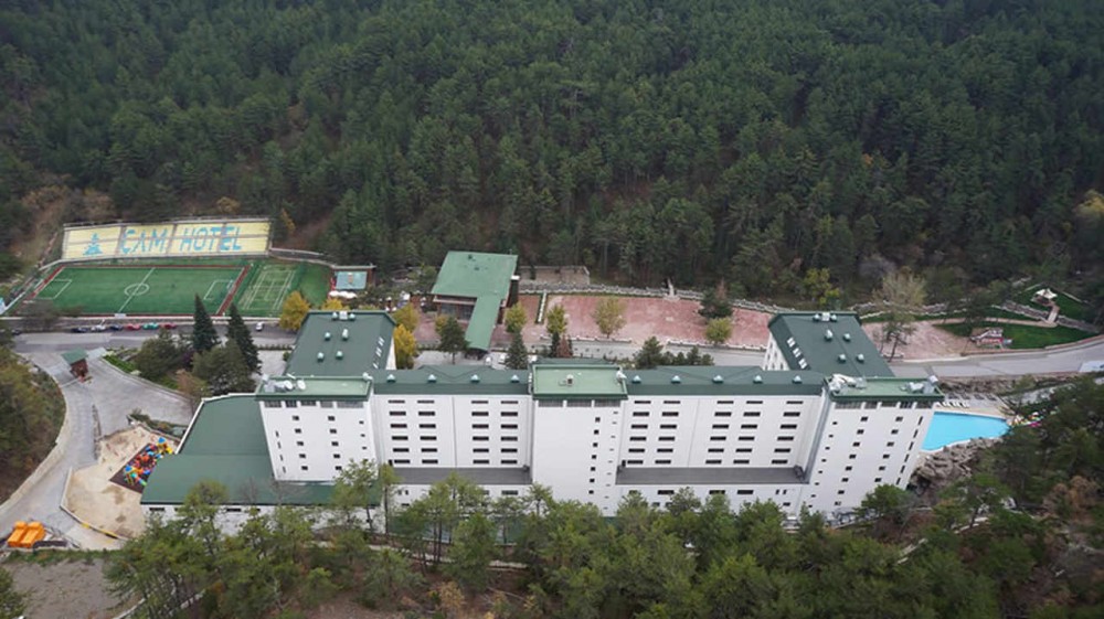 cam hotel's view with soguksu national park behind
