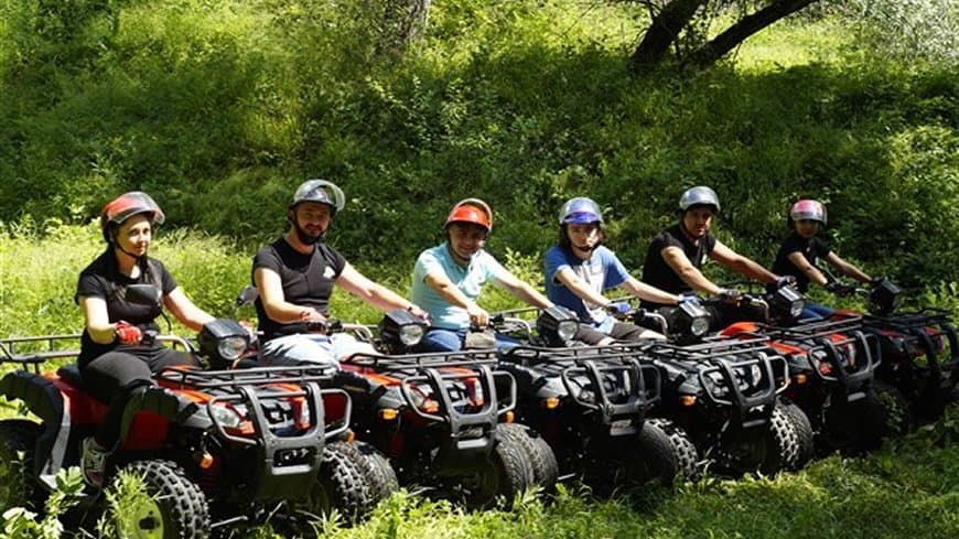 ankara atv, atv turu, kızılcahamam çam termal otel, atv'ye binen çocuklar