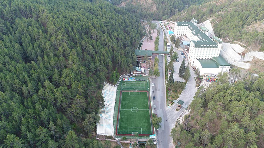 Çam Otel kuş bakışı manzara